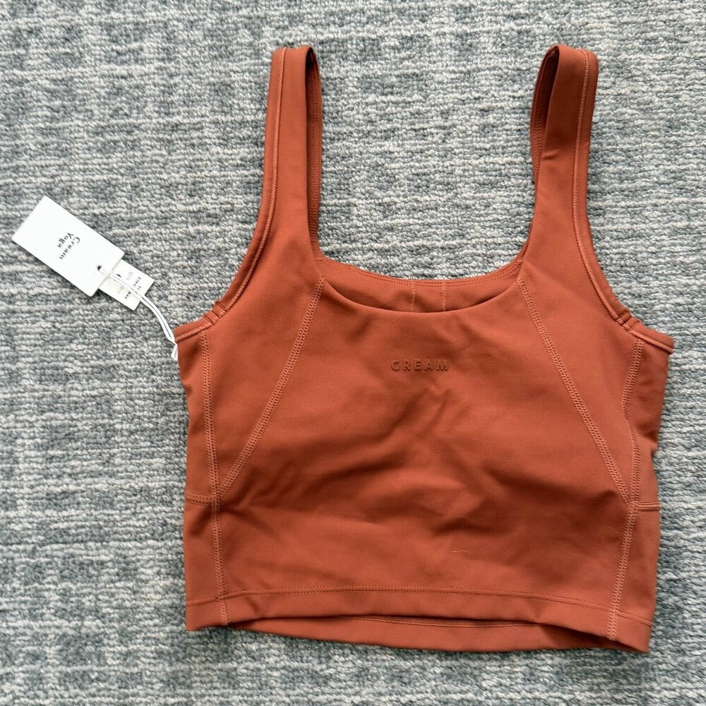 Cream Yoga Ali Bra Tank - Picture 2 of 2